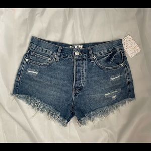 Free people denim shorts